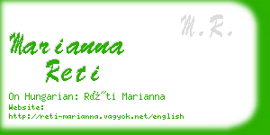 marianna reti business card